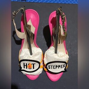 Sophia Webster Pink Hot Stepper Heels